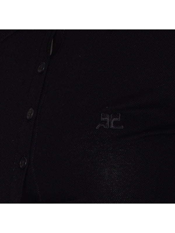 Logo Embroidery Cotton Polo Knit