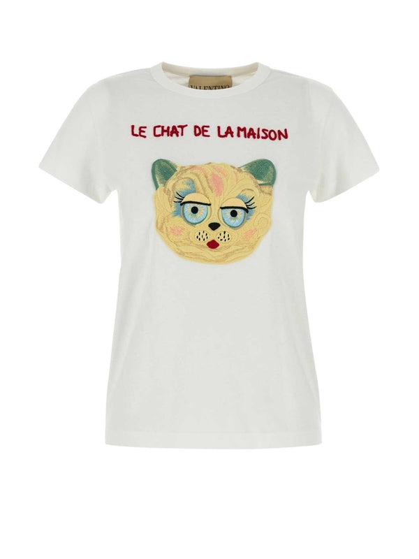 Valentino White Half Sleeve