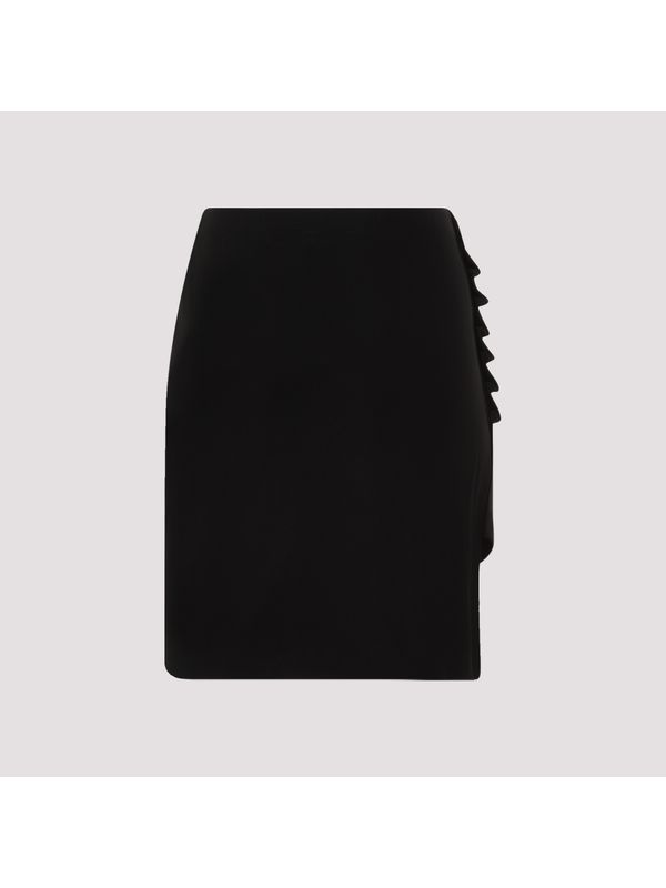 Asymmetrical Button Detail
  Midi Skirt