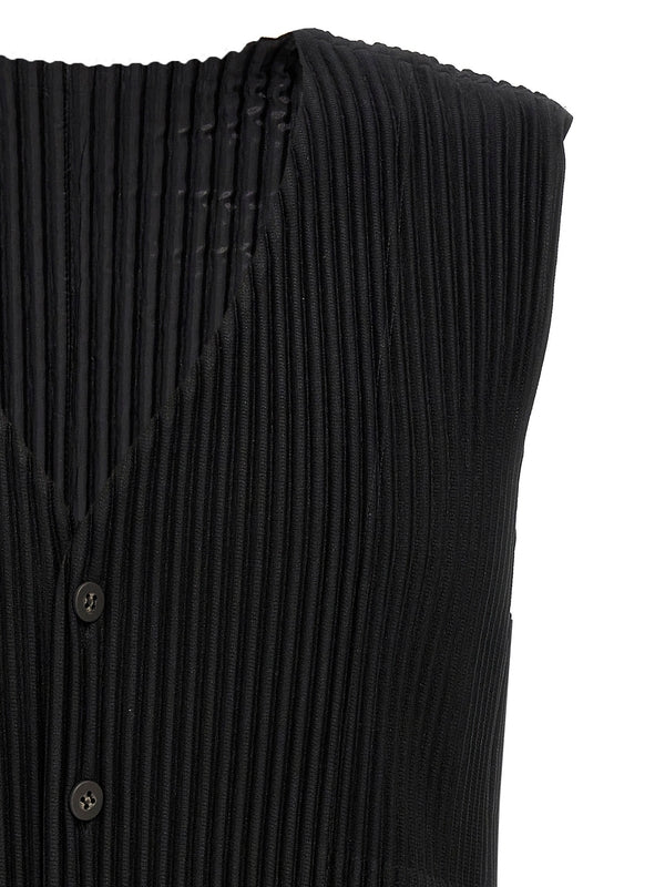 Homme Plisse Issey Miyake Black Vests