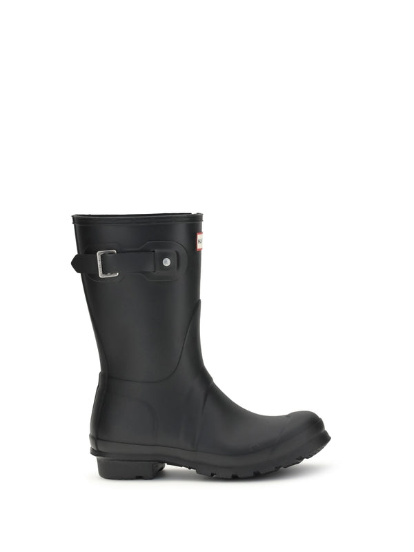 Hunter Black Ankle Boots