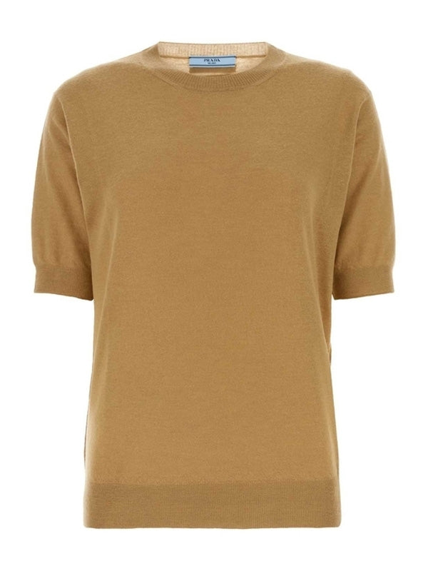 Back Triangular Logo Cashmere Knit