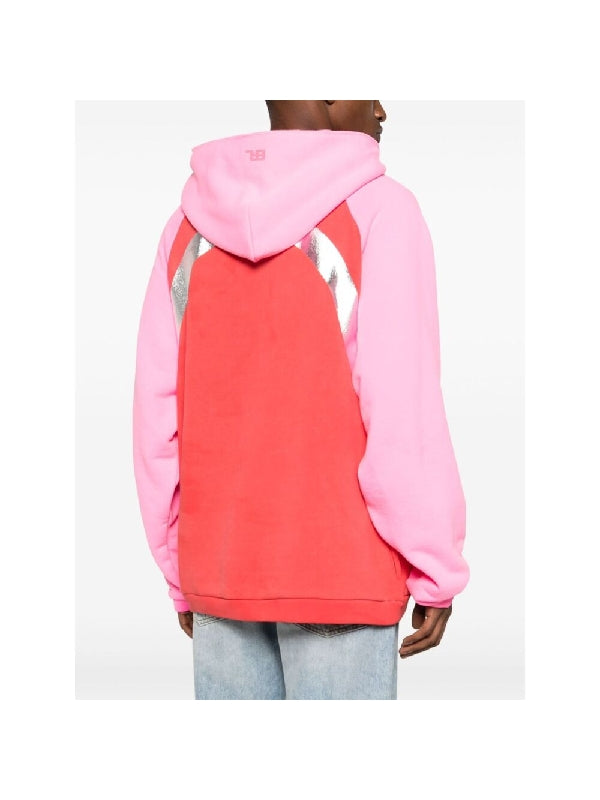 Color Block Cotton Hood