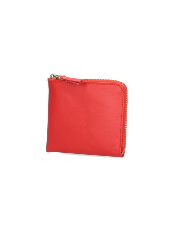 Zipper Leather Pouch Wallet