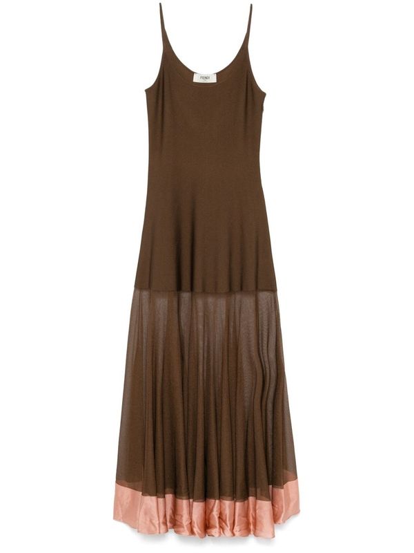 Semi Sheer
  Detail Long Dress