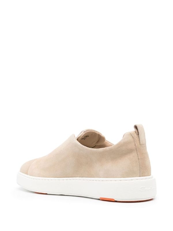 Logo Suede Low-Top Sneakers