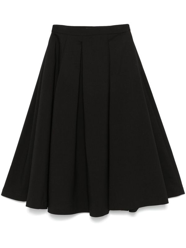 Pleated Detail Skirt
