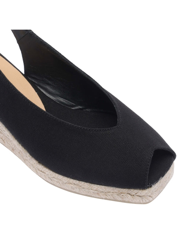 Castañer Black Espadrille Sandals