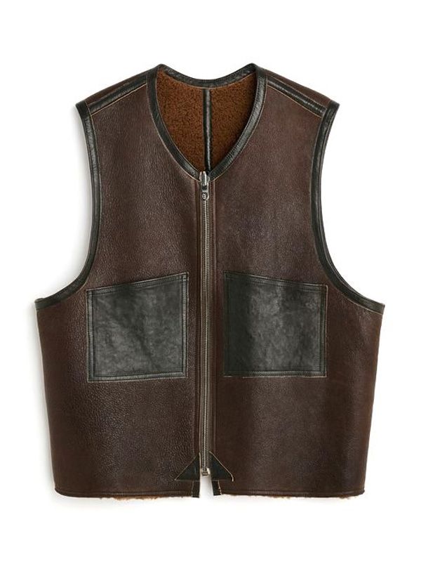 Reversible Shearling Leather
  Vest