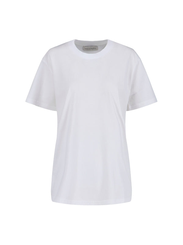 White Cotton Short Sleeve T-Shirt