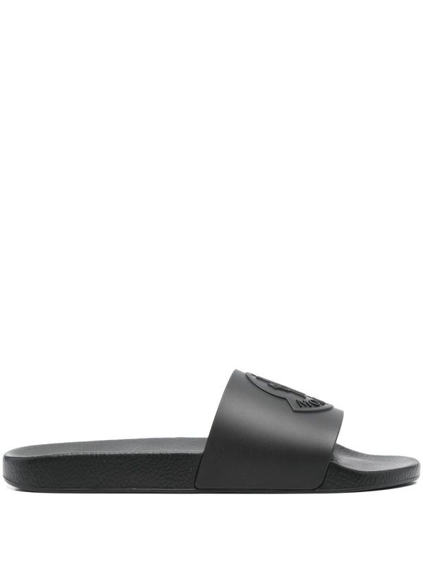 Moncler Black Slides