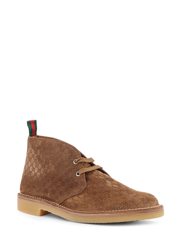 Gucci Brown Desert Boots