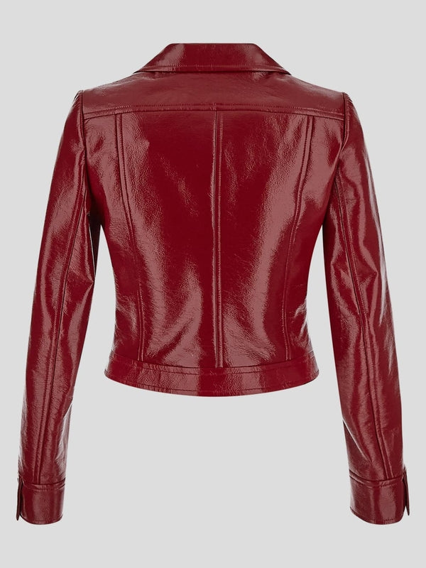 Logo Embossing Biker Jacket