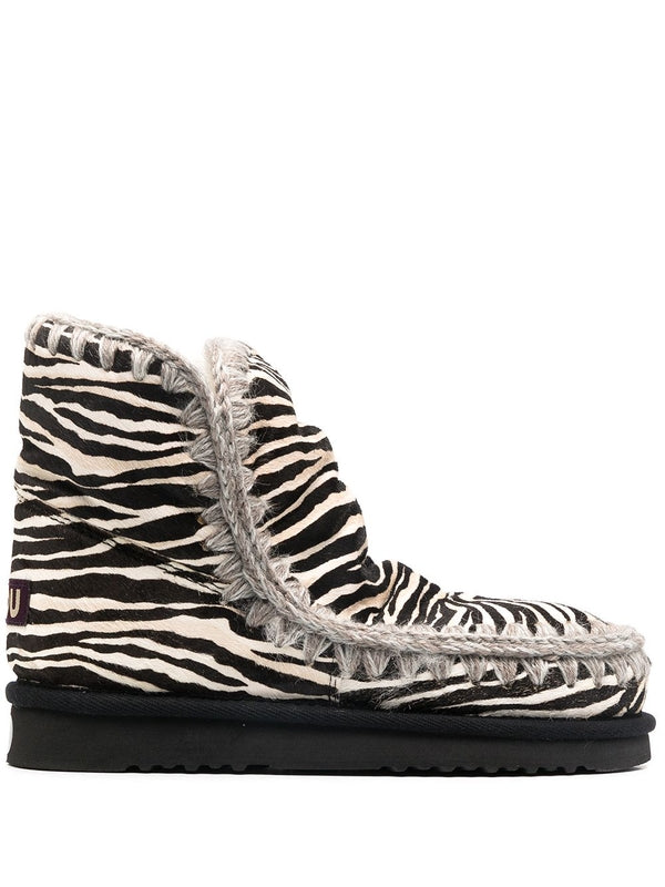 Eskimo 18 Animal Pattern Ankle Boots