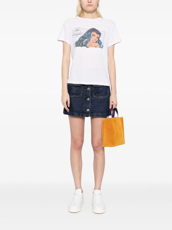 Printed Cotton Short-Sleeve T-Shirt