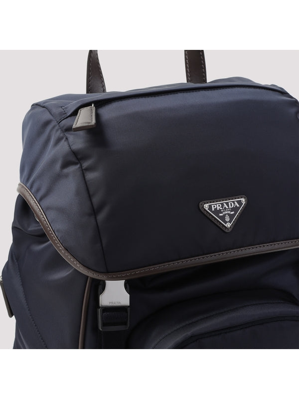 Triangle Logo Nylon Backpack