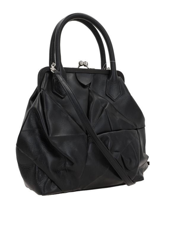 Black Leather Tote Bag