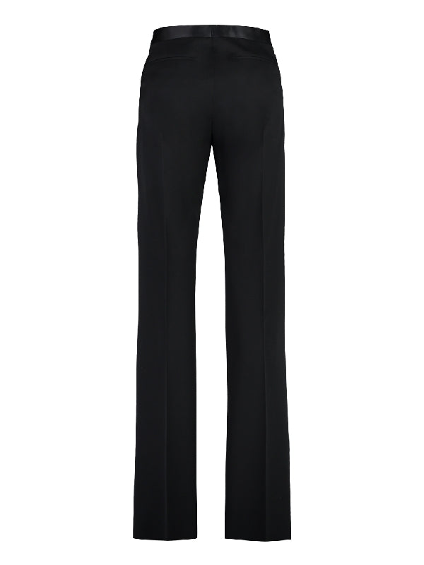 Black Wool Tailored Pants