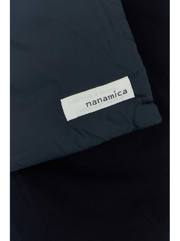 Logo Patch Nylon Padded Jacket Muffler