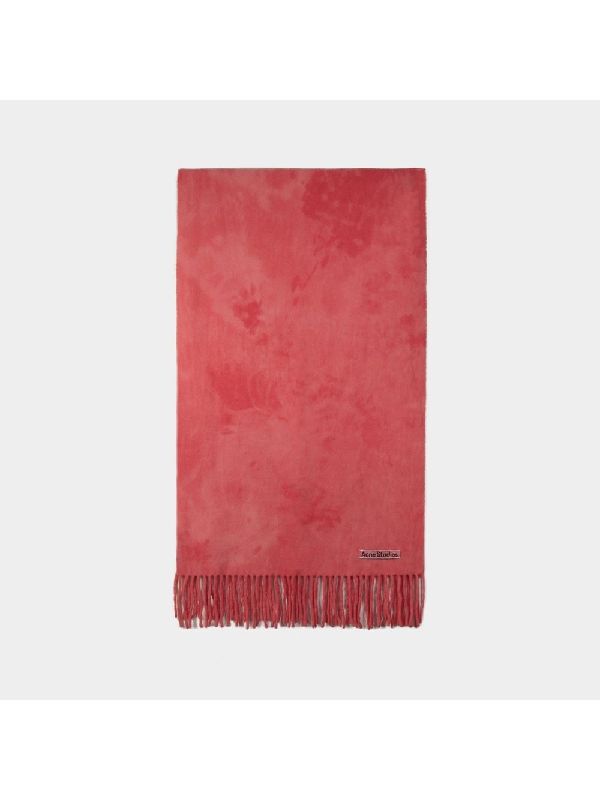 Tie-Dye Fringe Wool Muffler