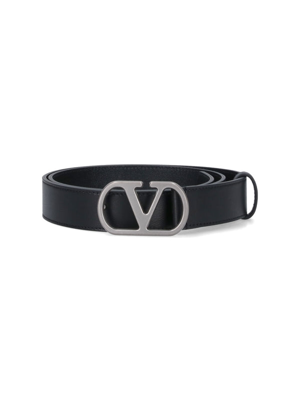 Valentino Black Leather Belts