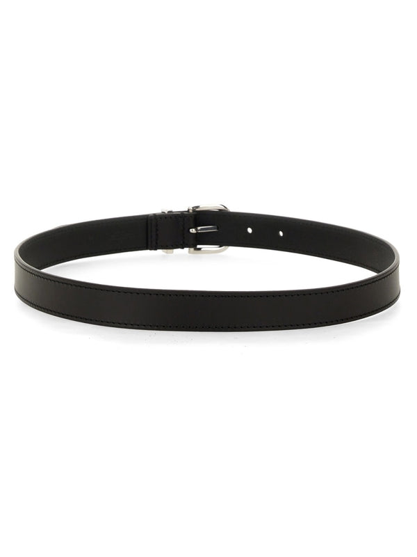 Zadd Logo Buckle Leather Belt