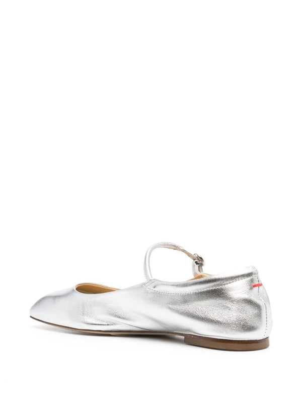 Ady Silver Flat Shoes