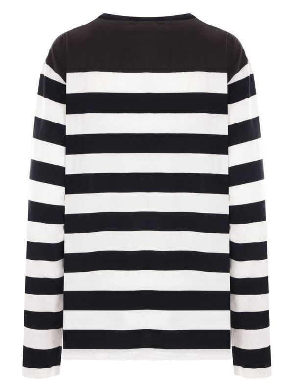 Stripe Pattern Cotton Knit