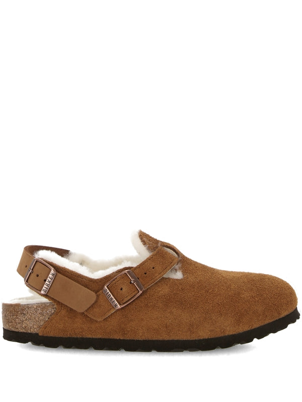 Tokio Shearling Suede Sandals