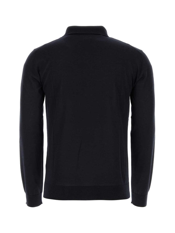 Cashmere Silk Polo Knit