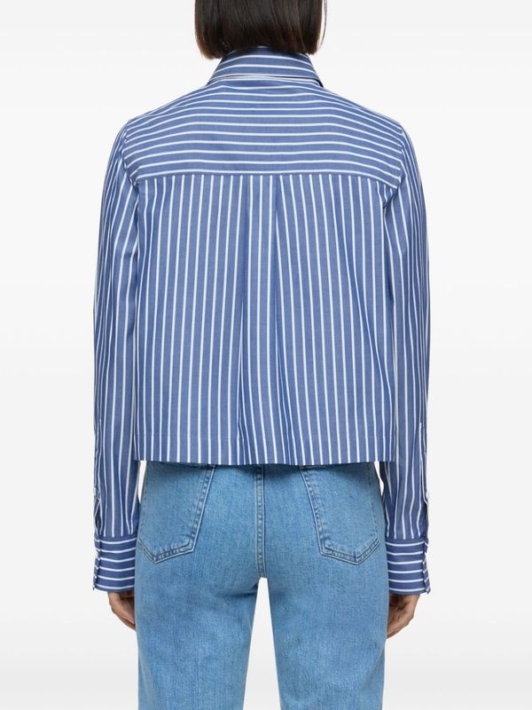 Stripe Crop
  Shirt