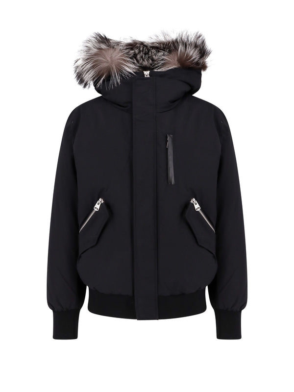 Dixon Fur Hoodie Bomber Padded Jacket