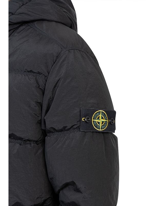 Wappen Patch Quilted Hood Padding