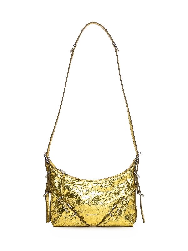 Voyou Metallic Leather Mini Shoulder Bag