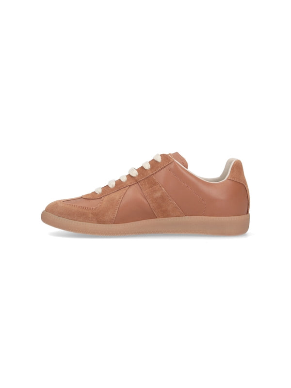 Replica Leather Low Top Sneakers