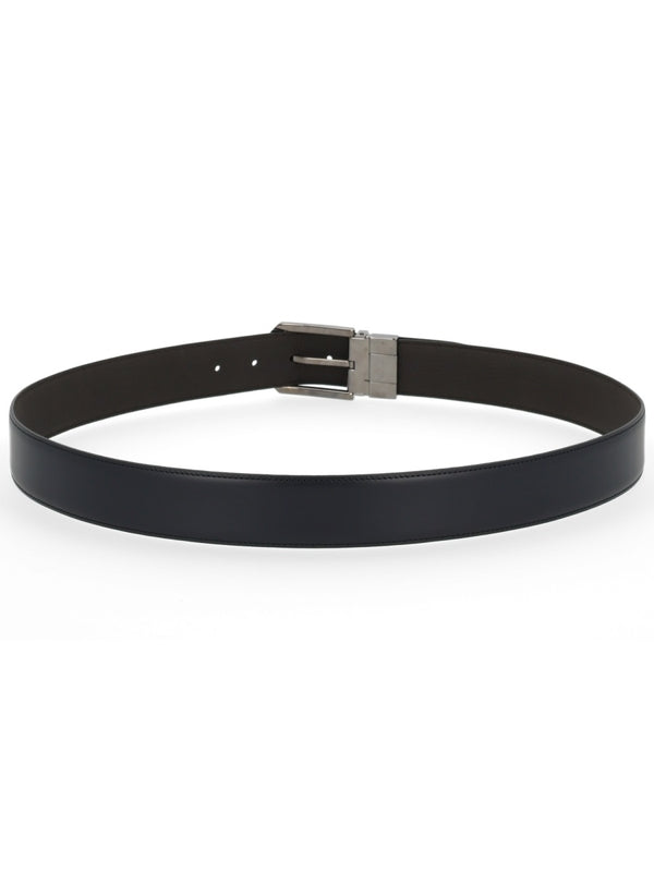 Z Zegna Black Leather Belts