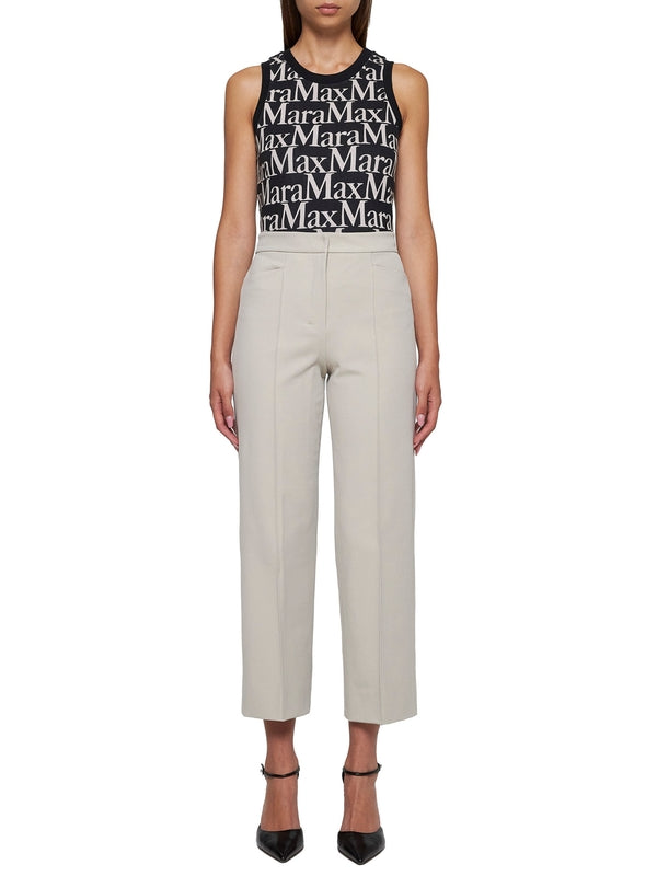 Zemira Cotton Blend Cropped
  Pants