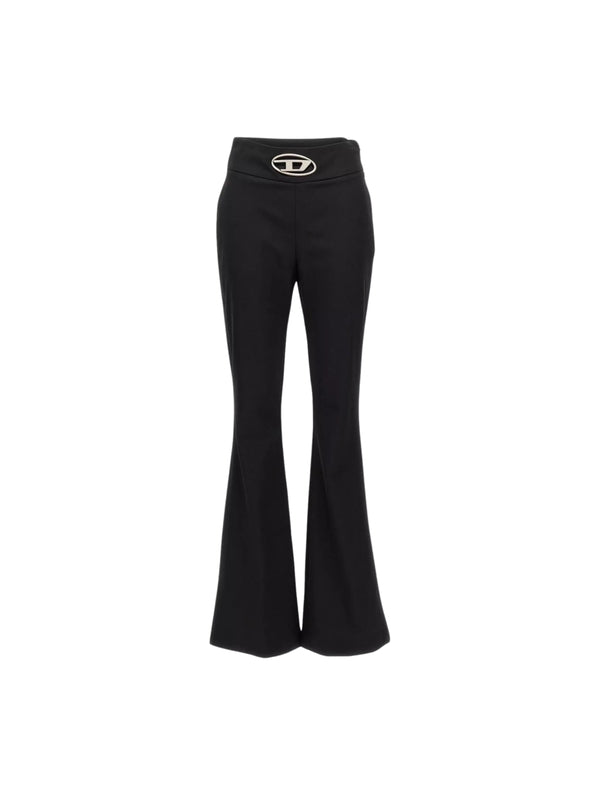 DIESEL - P-erseus Logo Wool Blend Pants - Jente