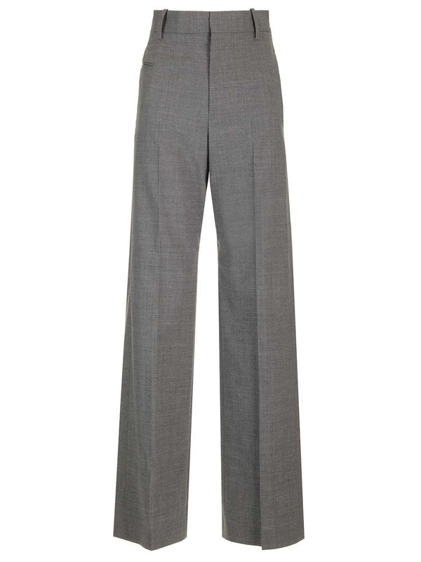 Wool Blend Tailored Pants