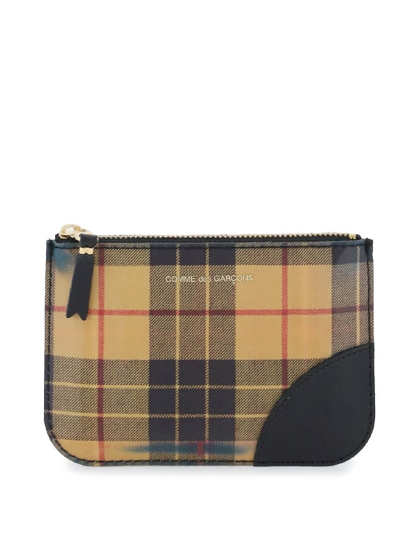 Check Pattern Pouch Wallet - Jente