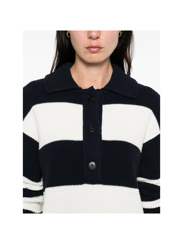 Closed Navy White Knitted