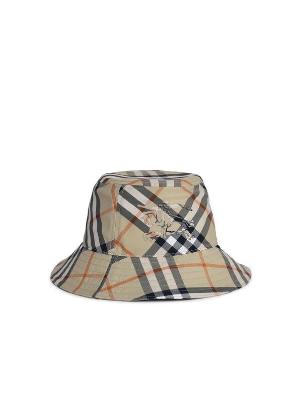 EKD Embroidered
  Check Pattern Bucket Hat