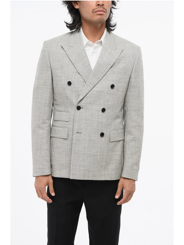 Versace Grey Tailored Jackets