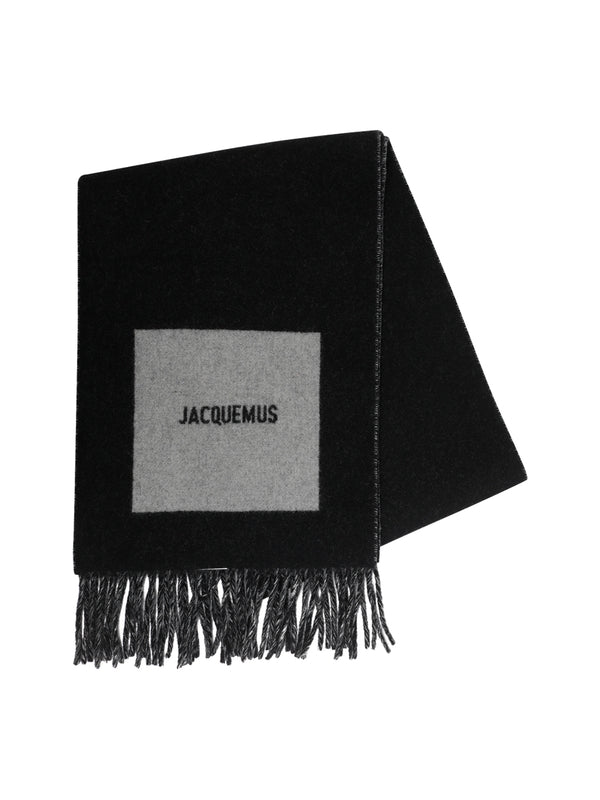 Jacquemus Black Wool Mufflers