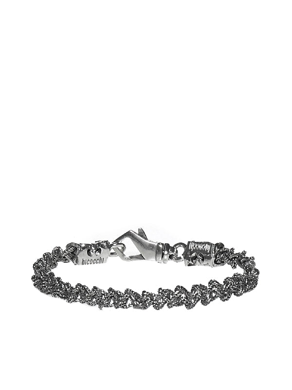 Knotted Chain Silver Bracelet