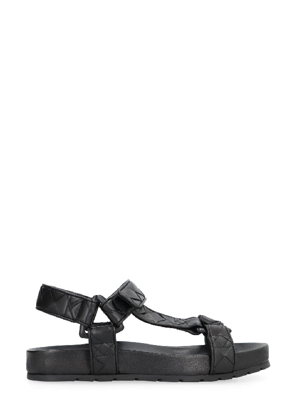 Woven Pattern Velcro Calfskin
  Sandals