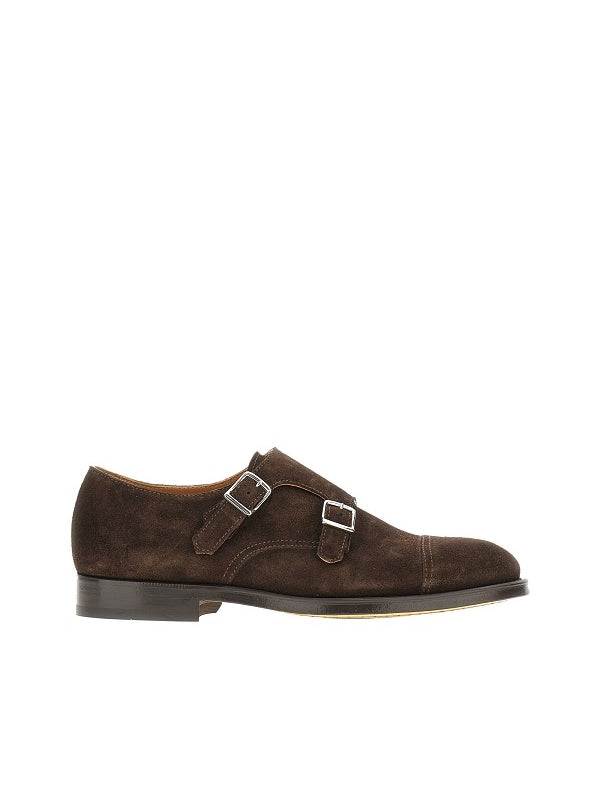 Monk Strap Suede Derby Shoes