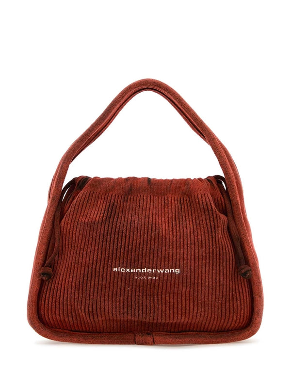 Logo Drawstring Bucket Bag