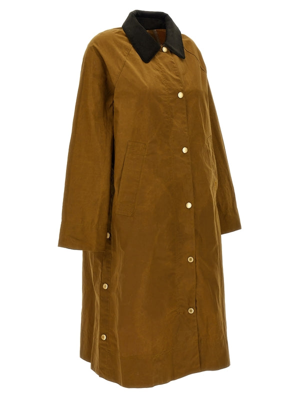 Corduroy
  Collar Cotton Long Jacket