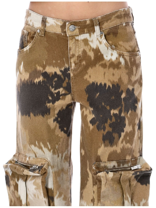 Camouflage Cotton Cargo Pants